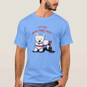 T-shirt Westie KiniArt Wheels