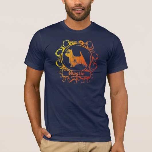T-shirt Westie patiné chic (Devant)