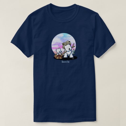 T-Shirt Westies pêche (Design devant)