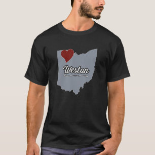 T-shirt WESTON Ohio OH City State USA migte Souvenir