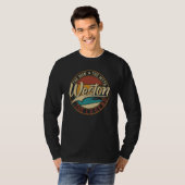 T-shirt Weston The man the myth the legend (Devant entier)