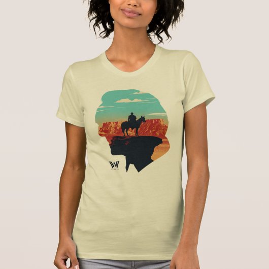 T-shirt Westworld | Dr Ford Silhouette Of Man en noir (Devant)
