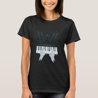T-shirt Westworld | Mains Android Sur Piano Joueur