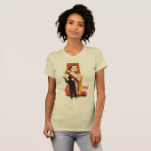 T-shirt Westworld | Wyatt & Man en noir à l'église blanche (Devant entier)