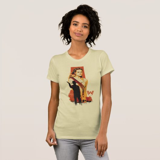 T-shirt Westworld | Wyatt & Man en noir à l'église blanche (Devant entier)