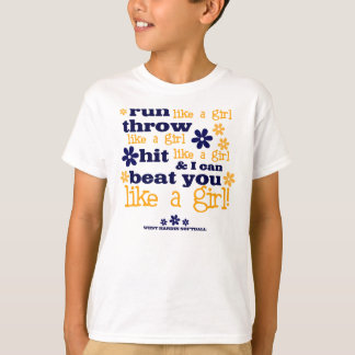 T-shirt WH aiment un base-ball de fille