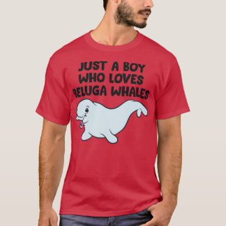 T-shirt Whale Boy Don Just a Boy Who Loy Whales