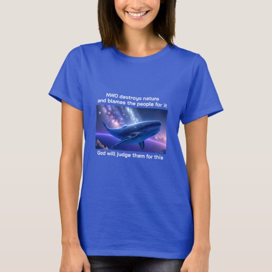 T-shirt Whale Comeback (sombre) (Devant)