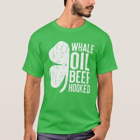 T-shirt Whale Oil Beef Hooked Saint Patricks Day Cadeau (Devant)
