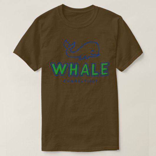 T-shirt Whaleeee du Connecticut 1 (Design devant)