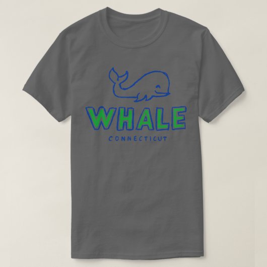 T-shirt Whaleeee du Connecticut 1 (Design devant)