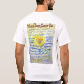 T-shirt What Cancer cannot Do (Blue & Gold Text) (Dos)