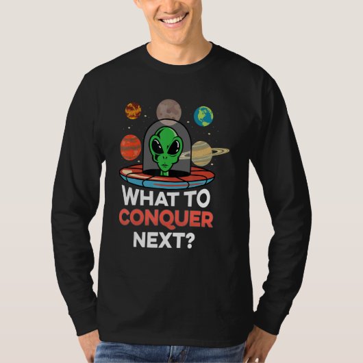 T-shirt What Conquer Next Ufology (Devant)