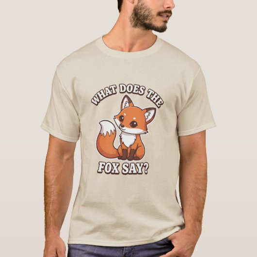 T-shirt What Does The Fox Say? (Devant)