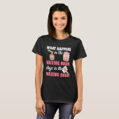 T-shirt What Happens In The Waxing Room Funny Esthetician  (Devant entier)