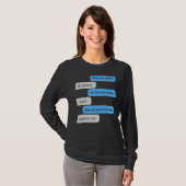 T-shirt What Is Your Address I'm A Programme No Your Loca (Devant entier)