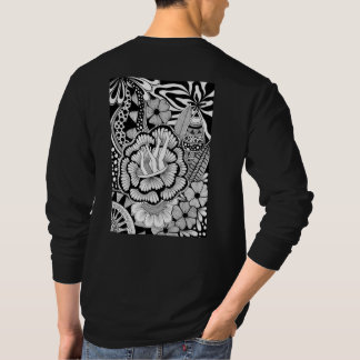 T-shirt What’s Next? – Black and White Surreal Hand-Drawn