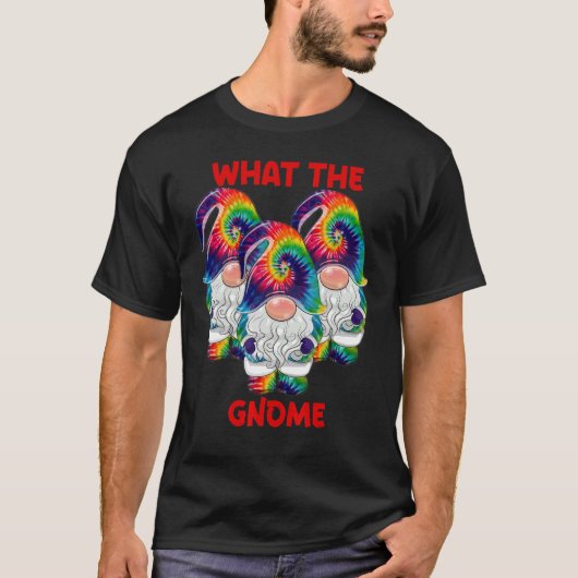 T-shirt What the Gnome Merry Christmas Tie Dye Pajamas (Devant)