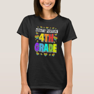T-shirt Whats Poppin 4e grade Heart Fidget Pop It First D