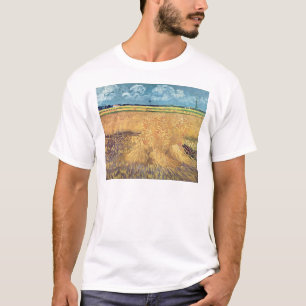 T-shirt Wheatfield de Vincent van Gogh   avec des gerbes,