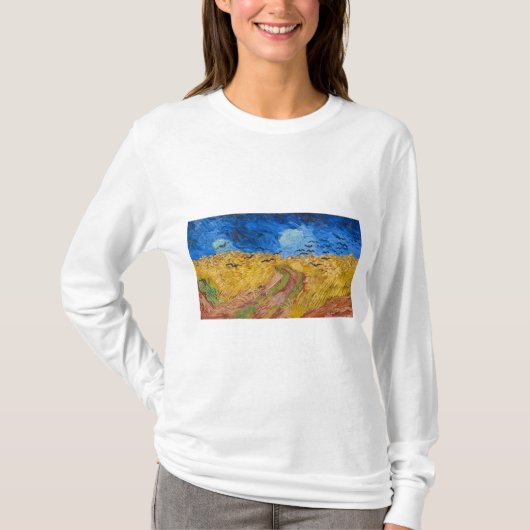 T-shirt Wheatfield with Crows by Vincent van Gogh (Devant)