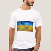 T-shirt Wheatfield with Crows, Van Gogh (Devant)