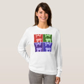 T-shirt Wheaton Terrier Pop Art (Devant entier)