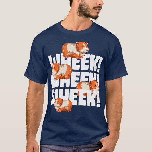 T-shirt Wheek Wheek Wheek Wheek Guinea Pig (Devant)