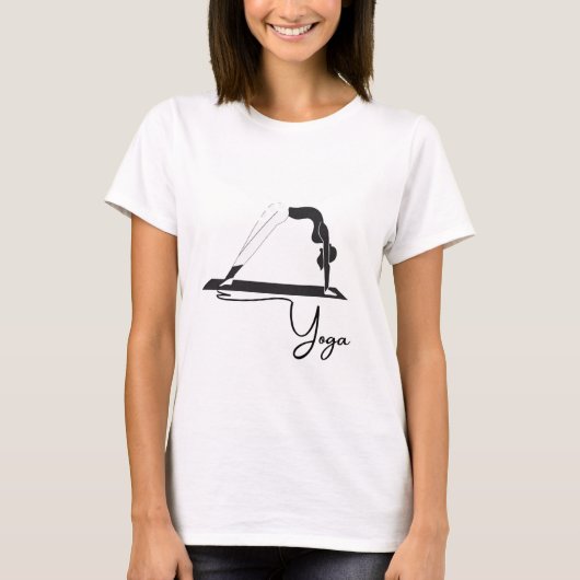 T-shirt Wheel pose yoga (Devant)