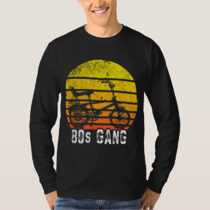 T-shirt Wheelie Bike High-Riser 80s Biker Gang Hipster Vin