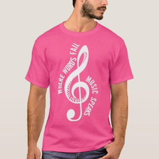 T-shirt Where Music Speaks Song Writer