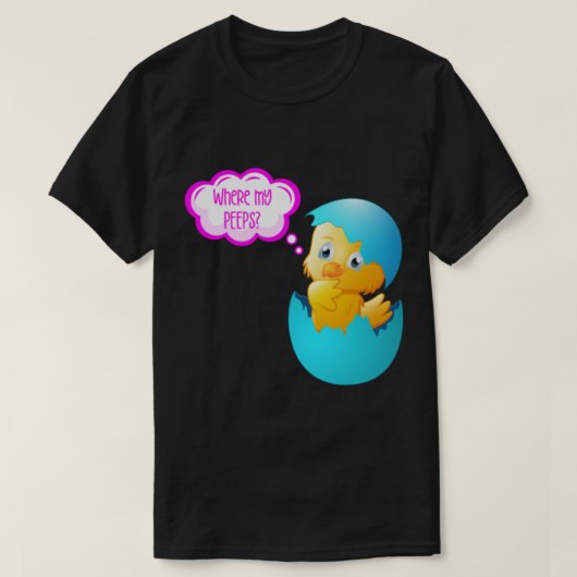 T-shirt Where My Peeps (on Pink)   (Design devant)