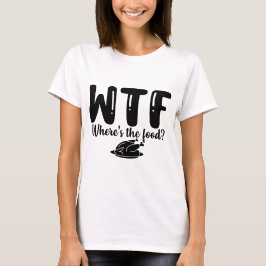 T-shirt Where's The Food (Devant)