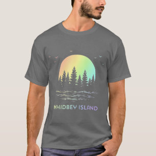 T-shirt Whidbey Island Washington Sunset Design Nature