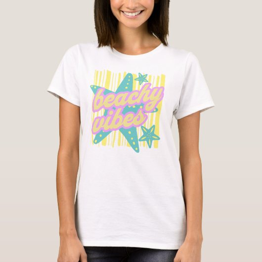 T-shirt Whimsical Beach Seashells (Devant)