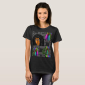 T-shirt Whimsical Boho Owl & Tropical Monstera Leaf (Devant entier)