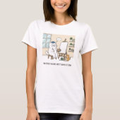 T-shirt Whimsical Cat Artist Muse Creative Studio Humorous (Devant)