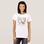 T-shirt Whimsical Cat Artist Muse Creative Studio Humorous (Devant entier)