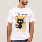 T-shirt Whimsical chat drôle et amoureux des chats moderne (Devant)