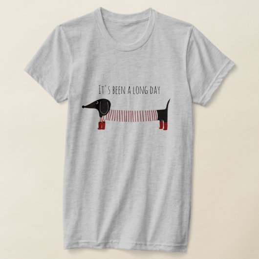 T-shirt Whimsical Dachshund Long Day (Poser)