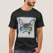 T-shirt "Whimsical Dog Portrait with Artistic Splashes" (Devant)