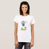T-shirt Whimsical Happy Flying Angel Fairy (Devant entier)