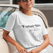 T-shirt Whimsical les années 70 rétro Script futur Mme Bri