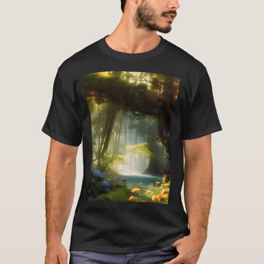 T-shirt Whimsical Magic Fairytale Forest (Devant)