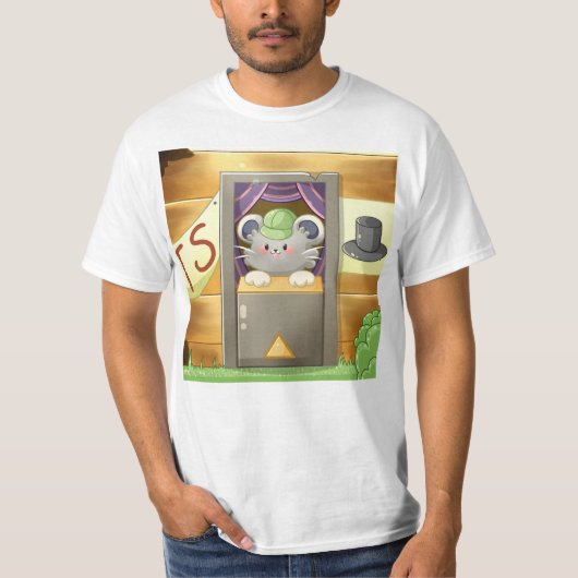 T-shirt Whimsical Mouse Vendor (Devant)