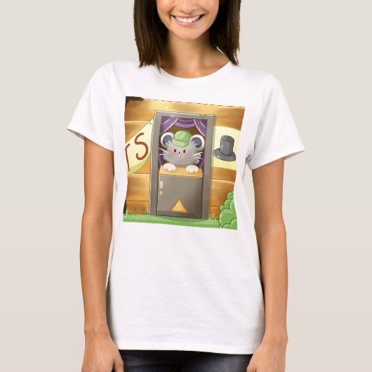 T-shirt Whimsical Mouse Vendor (Devant)