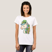 T-shirt Whimsical St. Patrick’s Day Unicorn (Devant entier)