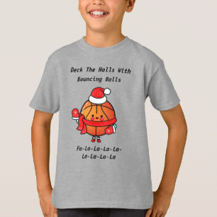 T-shirt Whimsy de basket-ball de Noël