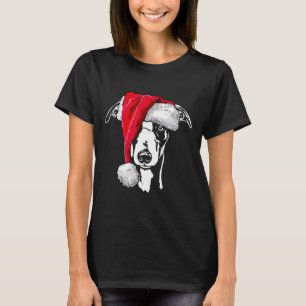 T-shirt whippet amusant père Noël Noël chien maman cadeau 