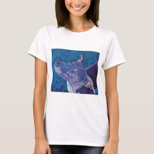 T-shirt Whippet bleu
